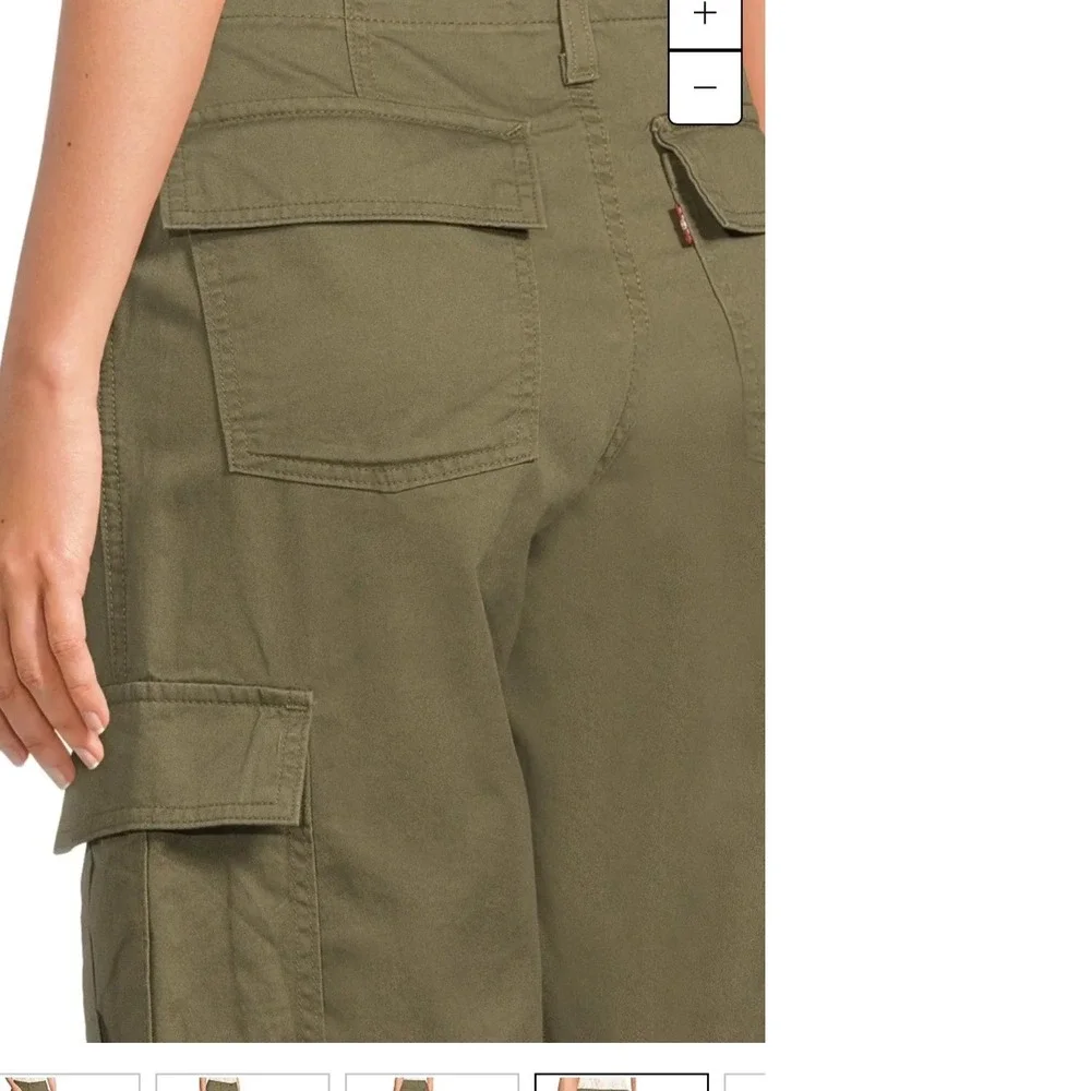 Levi's '94‎ Baggy Cargo Pants Olive Green Utility Pocket Cotton Size 26